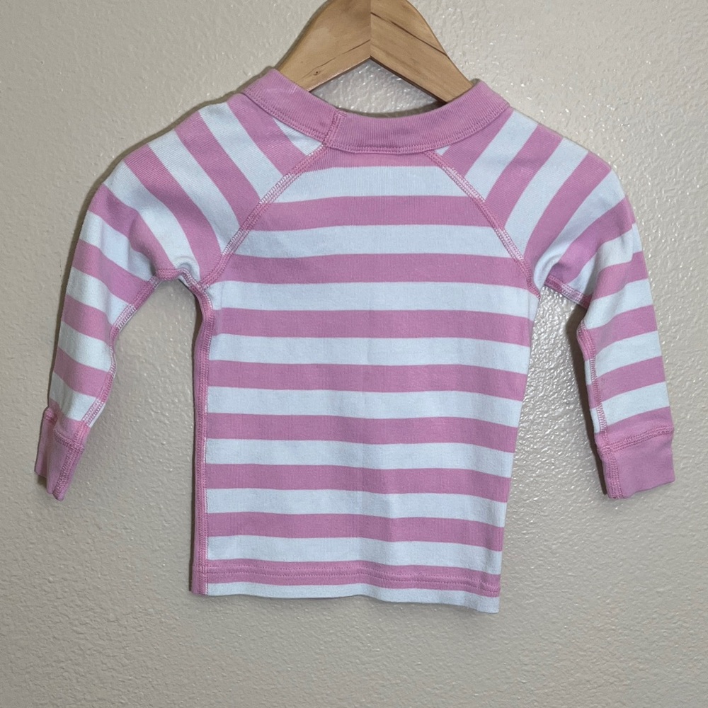 Hanna Andersson Pink Striped The Grinch Cindy Lou Who Organic Cotton Pajamas - Picture 7 of 13